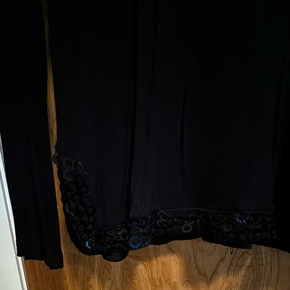 Black Tunic with Sequin Detail - Picture 3 of 4